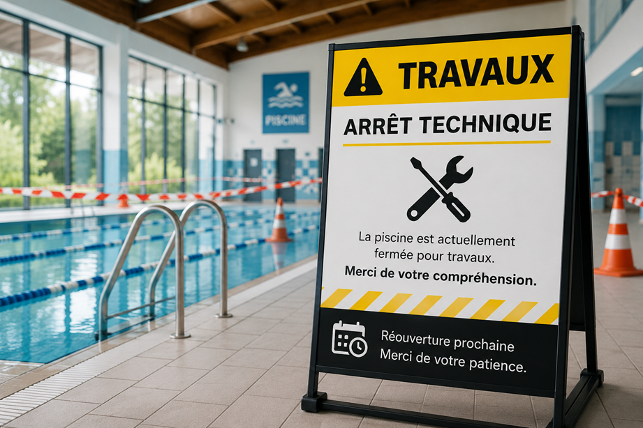 Arrêt technique piscine